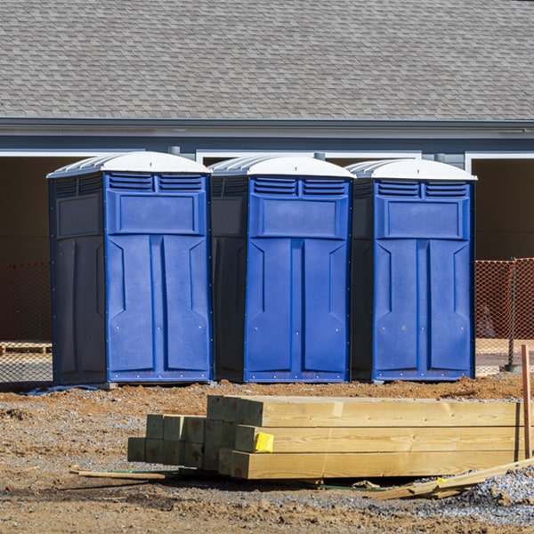 what is the maximum capacity for a single porta potty in Rawls Springs